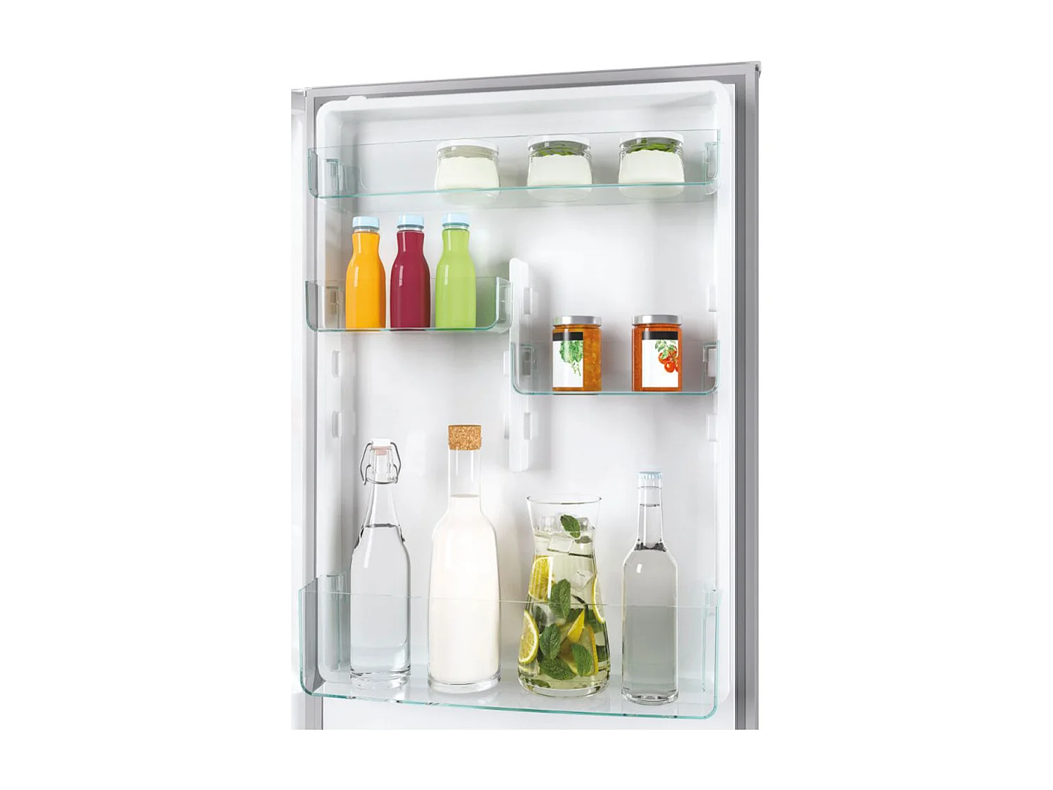 Frigorífico combi Candy Fresco CCE3T618FS No Frost 342L WiFi F inox 185 cm