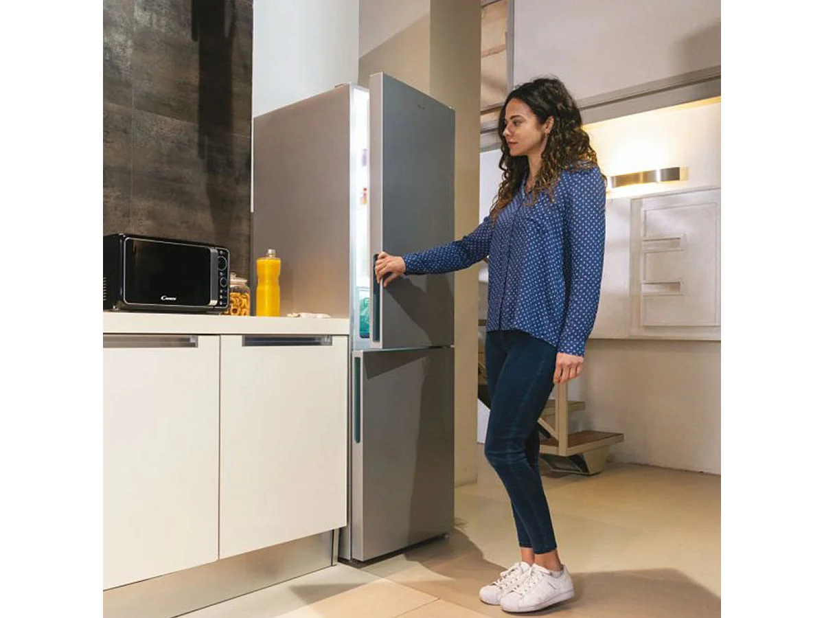 Frigorífico combi Candy Fresco CCE3T618FS No Frost 342L WiFi F inox 185 cm