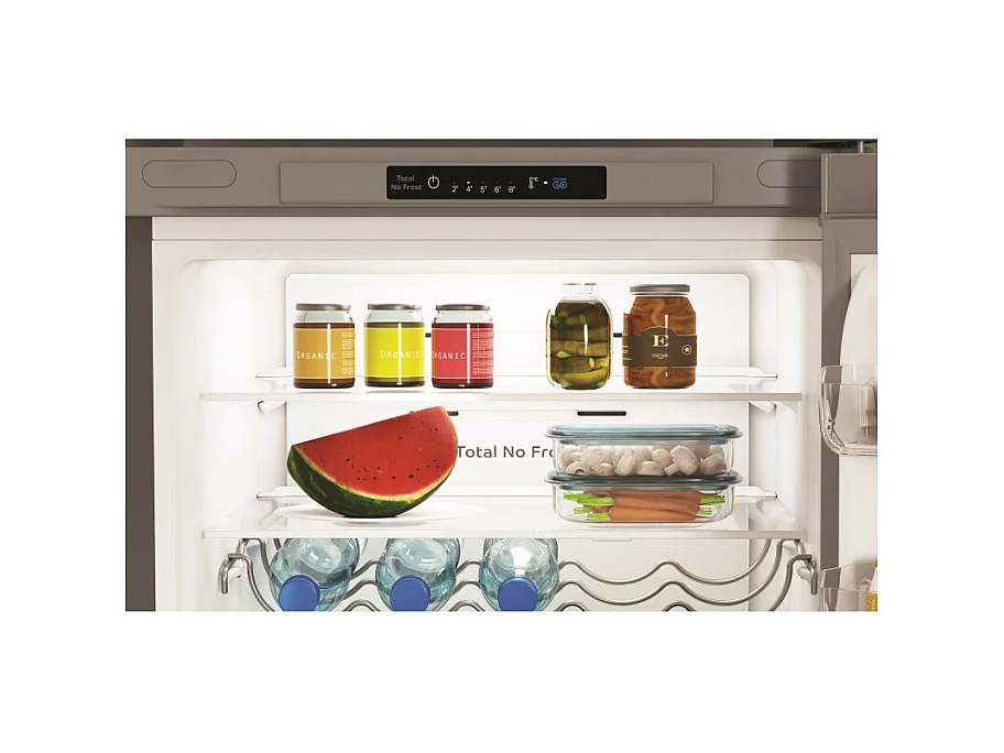 Frigorifero Indesit INFC9 TI22X con Congelatore Libera Installazione E Acciaio Inossidabile