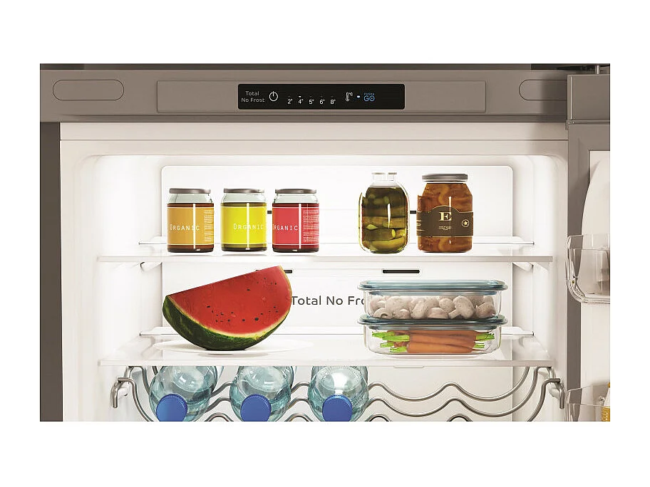 Frigorifero Indesit INFC9 TI22X con Congelatore Libera Installazione E Acciaio Inossidabile