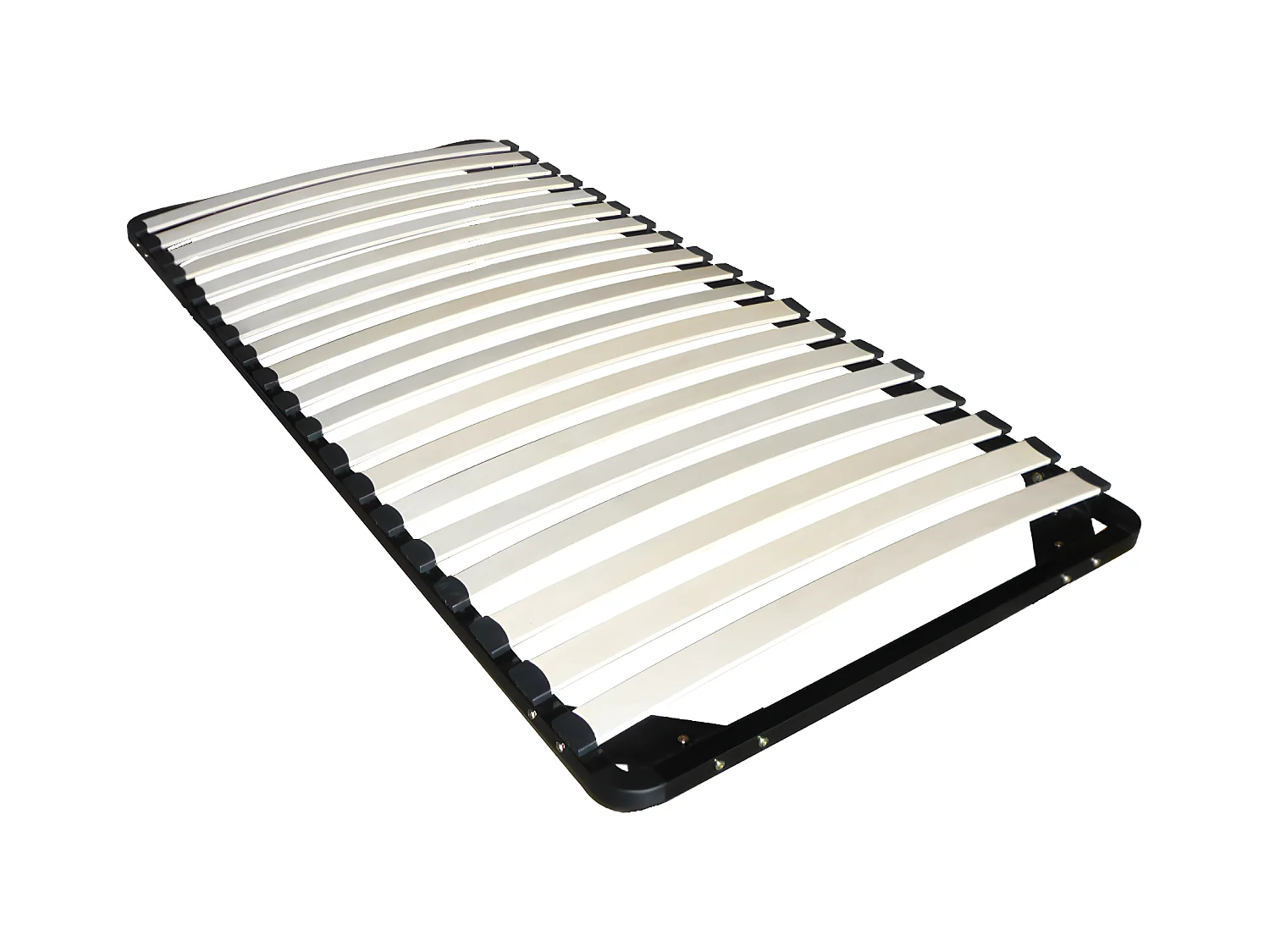 Lit combiné 90 x 190/200 cm - Coloris : Naturel et blanc + Sommier - MIVONA