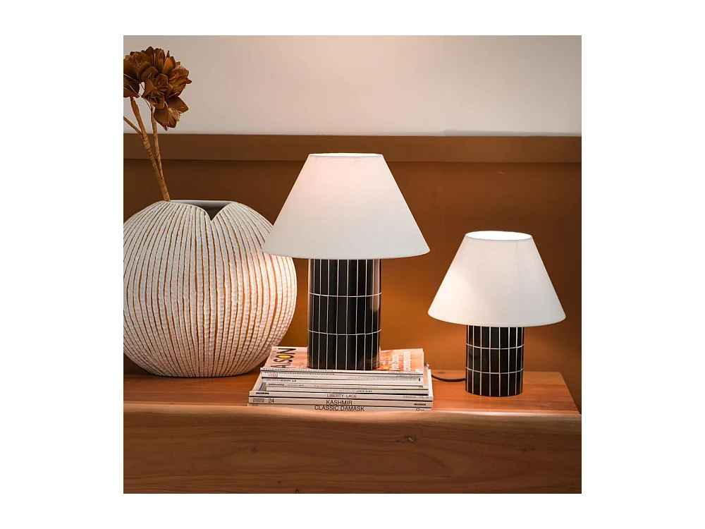 Lampe Tiléa petit modèle abat jour en lin