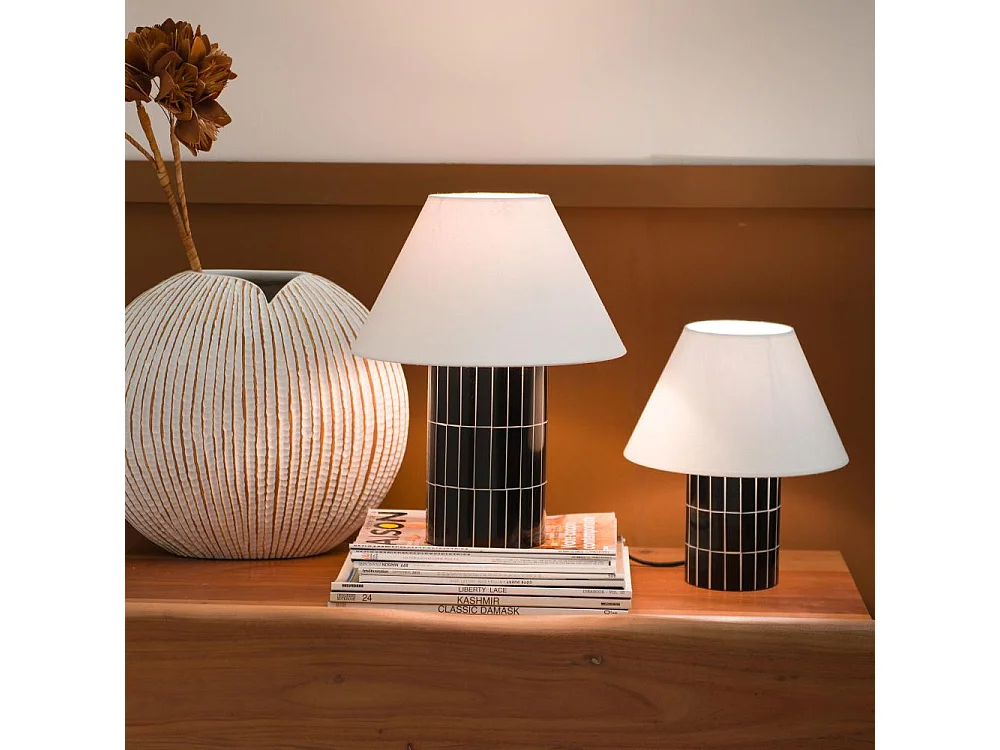 Lampe Tiléa petit modèle abat jour en lin