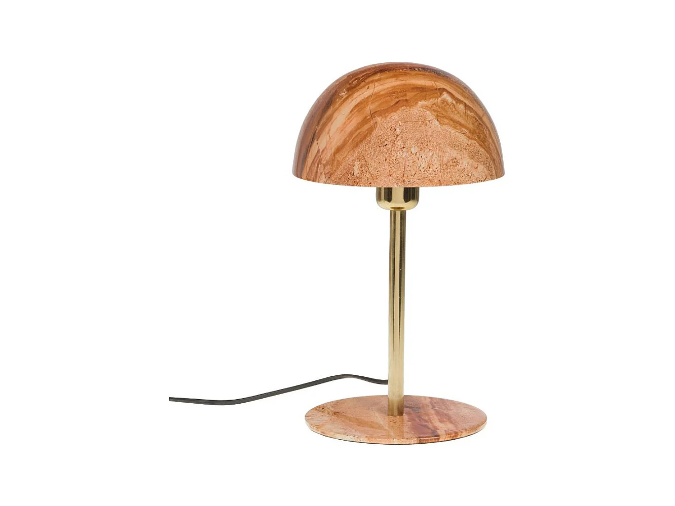 Lampe Basile en métal marbré terrazzo