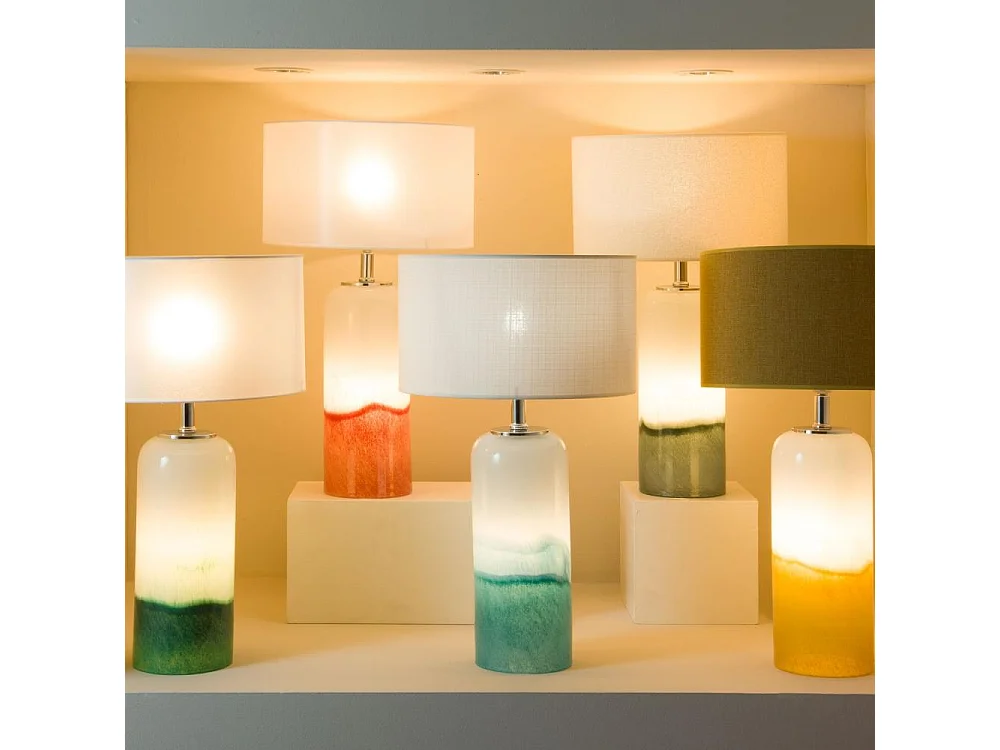 Lampe Malaga abat jour bouclette