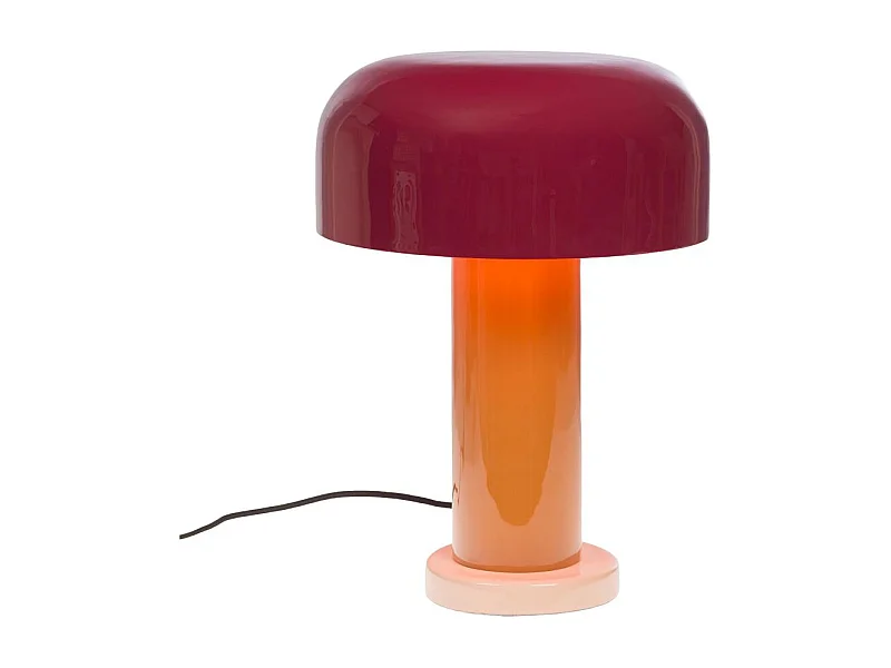 Lampe Janice orange en métal
