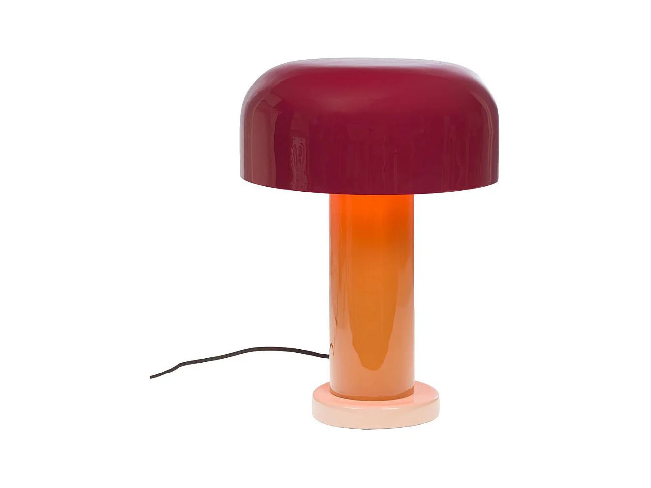Lampe Janice orange en métal
