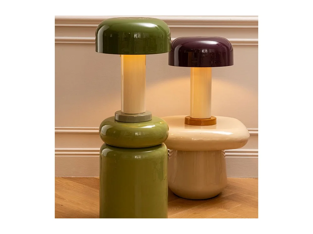 Lampe Janice violette en fer