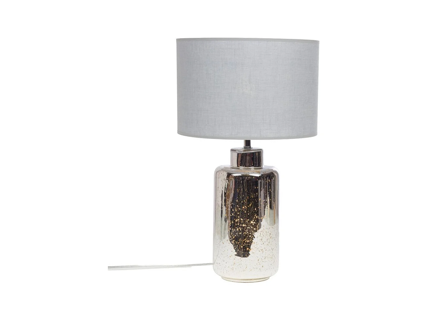 Lampe Jade en verre et en lin