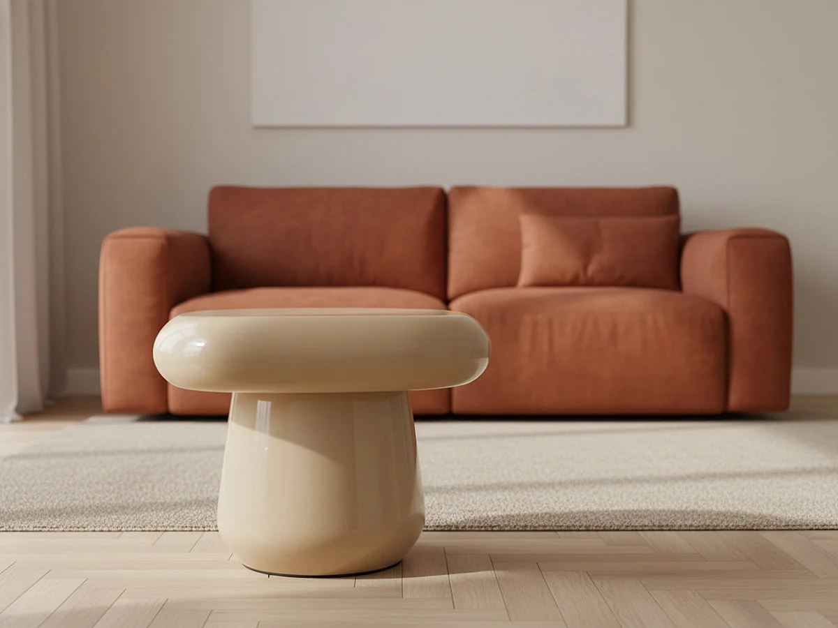 Bout de canapé Elven écru