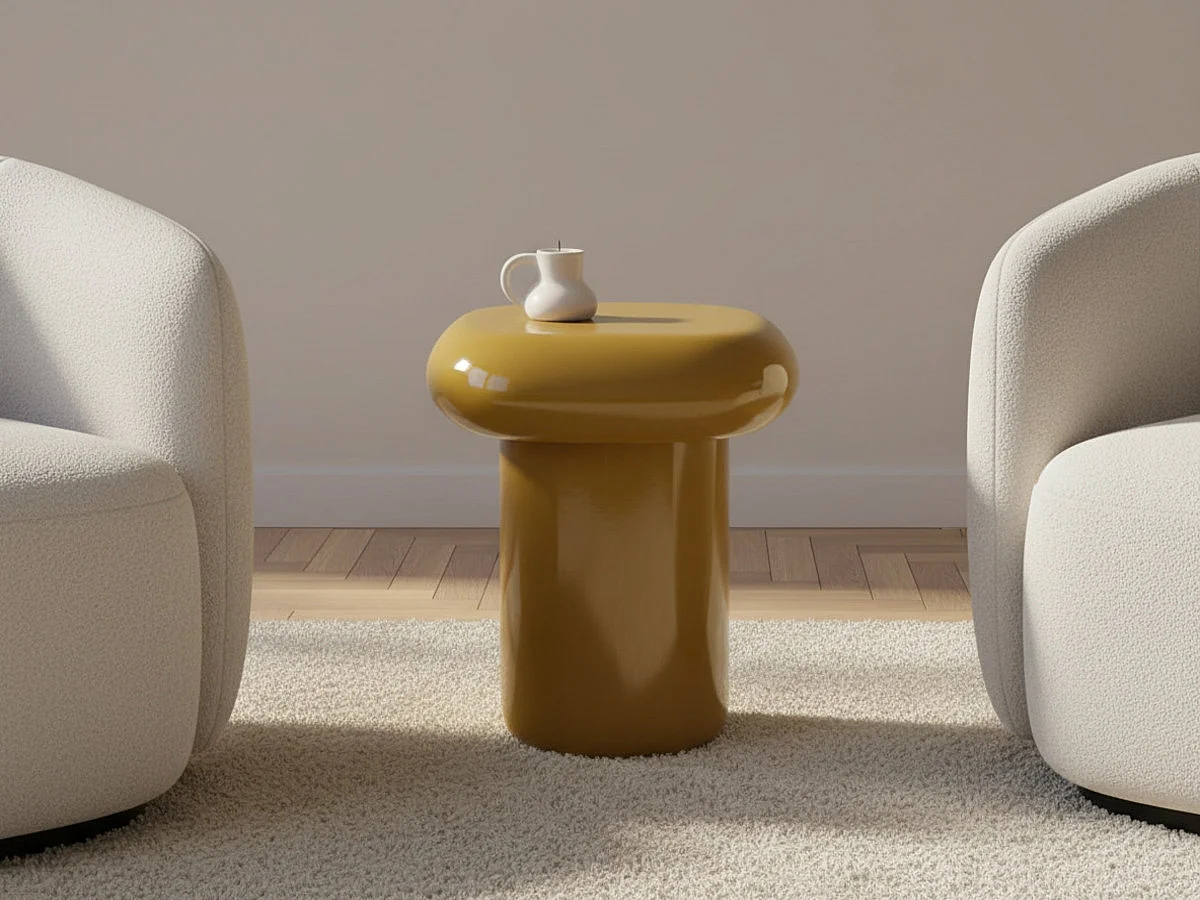 Bout de canapé Elven moutarde