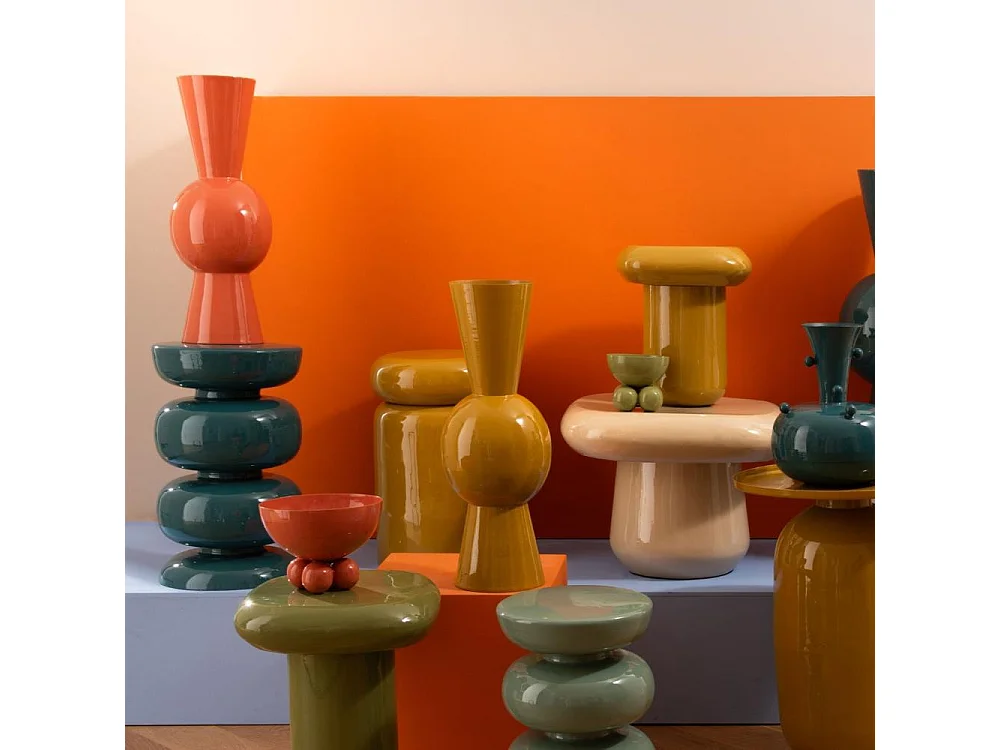 Bout de canapé Elvis grand modèle moutarde