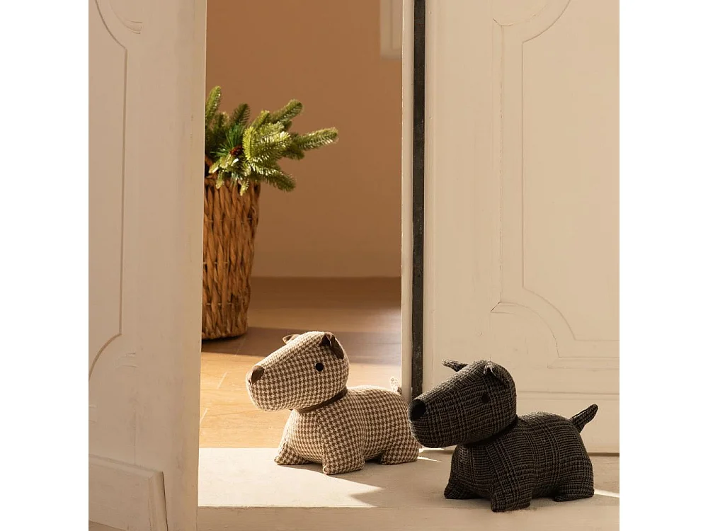 Cale-porte Westie taupe