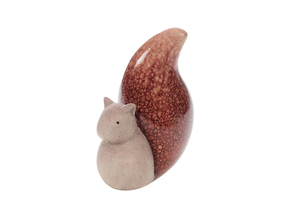 Lot de 2 écureuils terracotta