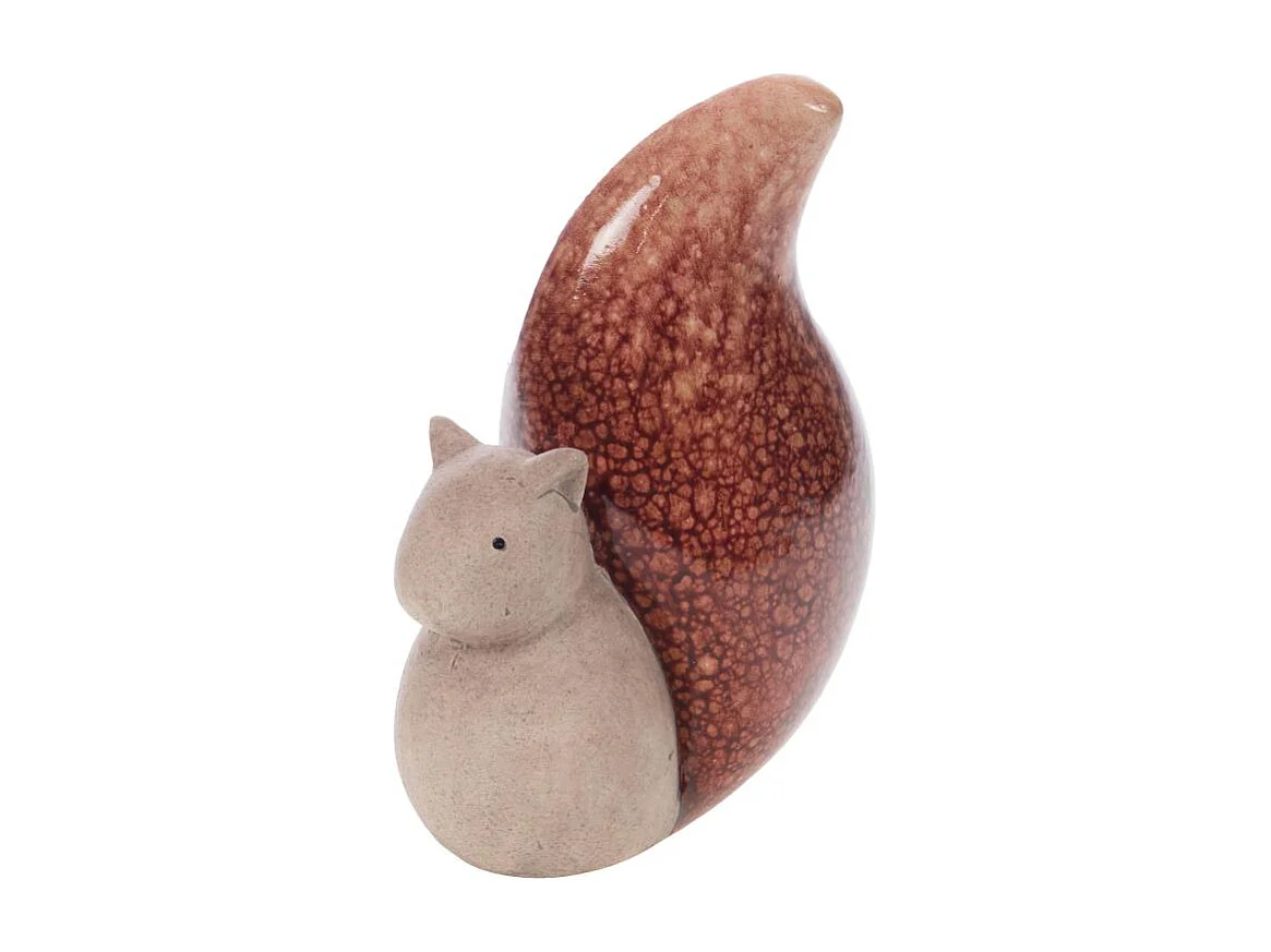 Lot de 2 écureuils terracotta