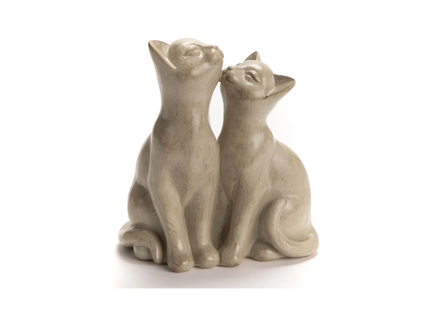 Couple chat Bisous crème