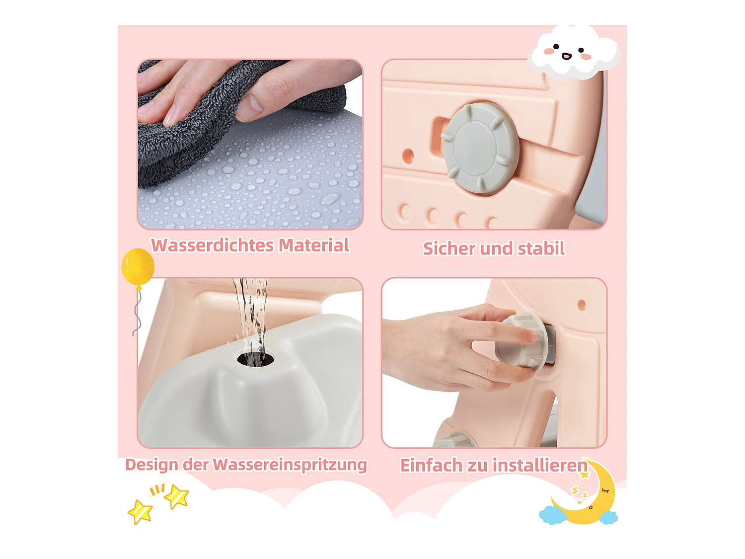 Toboggan pour Enfant 4 en 1 avec Swing, Panier de Basket, Aire de Jeux intérieure et extérieure, Ensemble de Toboggan pour Enfants