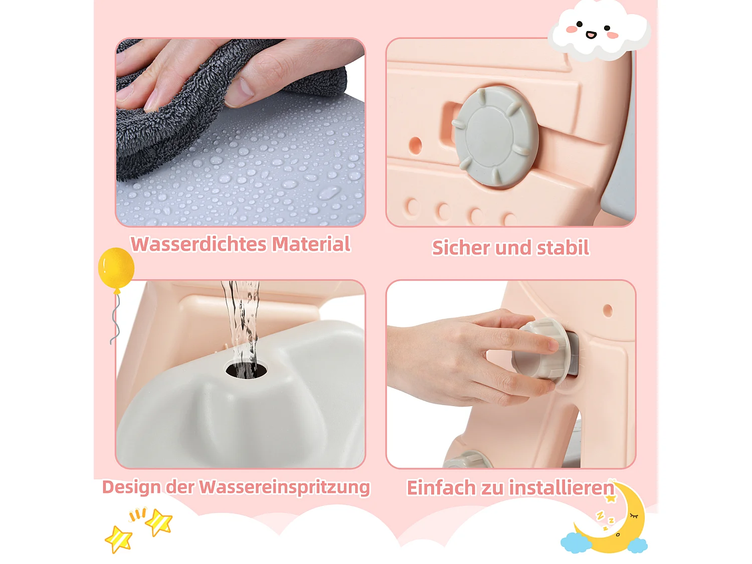 Toboggan pour Enfant 4 en 1 avec Swing, Panier de Basket, Aire de Jeux intérieure et extérieure, Ensemble de Toboggan pour Enfants