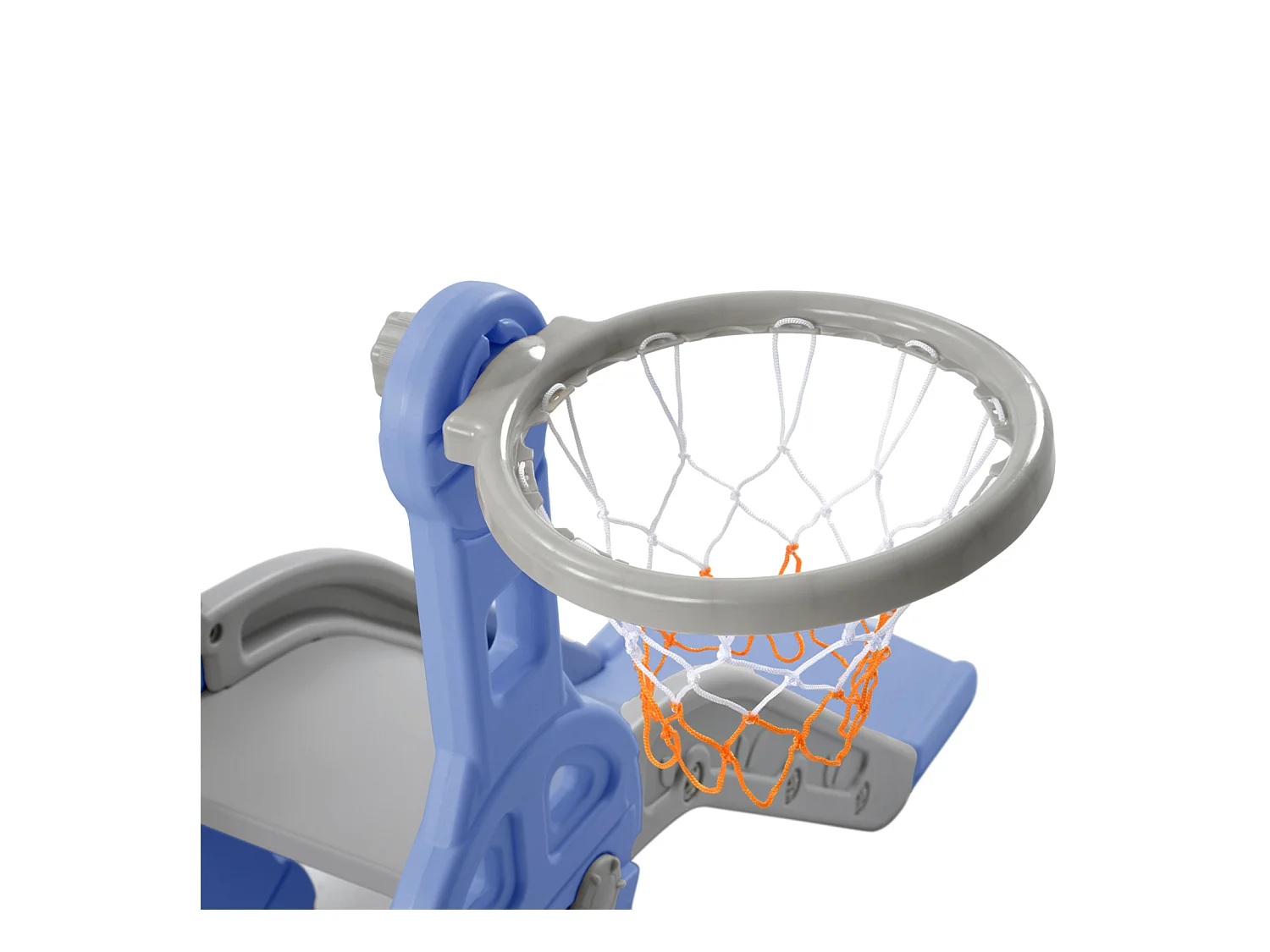 Toboggan pour Enfant 4 en 1 avec Swing, Panier de Basket, Aire de Jeux intérieure et extérieure, Ensemble de Toboggan pour Enfants