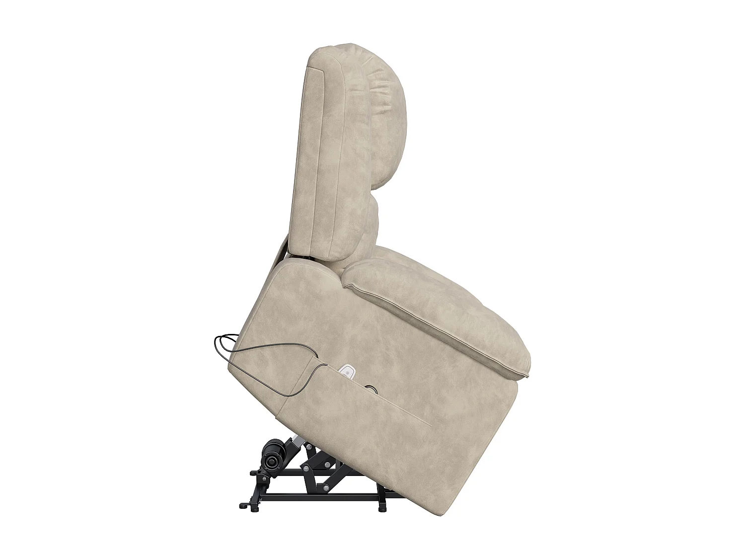Fauteuil de Massage électrique, Fauteuil Relax avec 8 Zones de Massage Puissantes et 2 Points Chaleur, Repose-Pieds, Poches, Marron