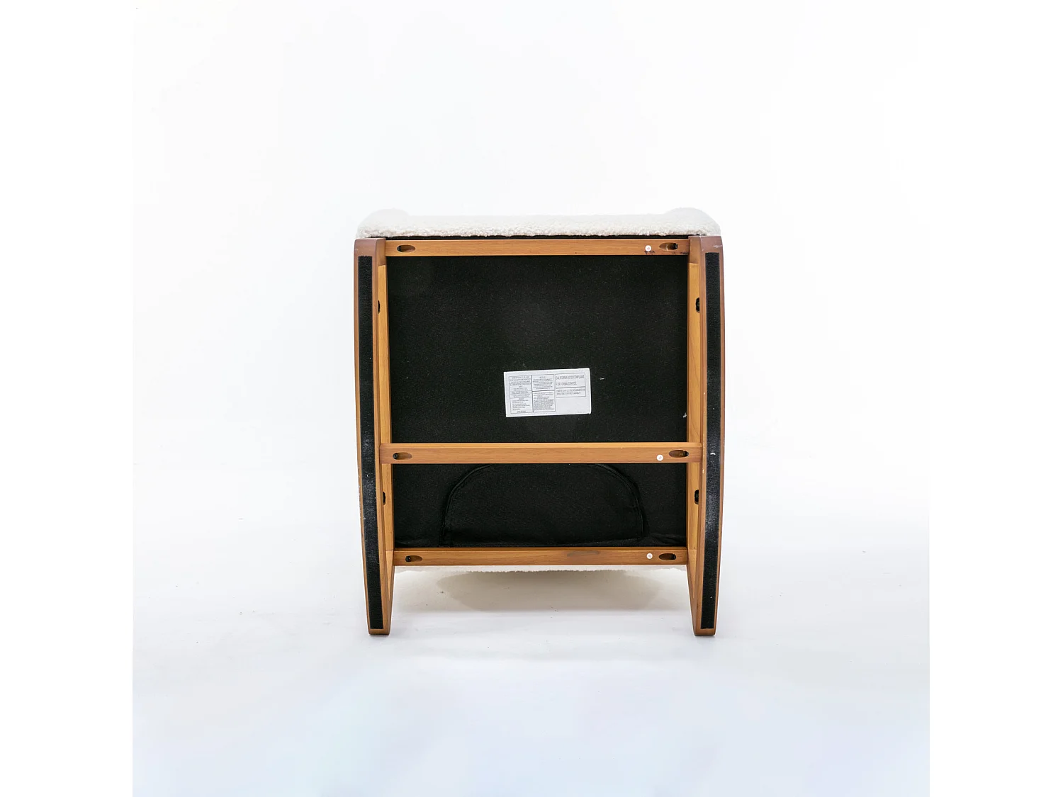 Fauteuil à bascule, Rembourrée, Pour bébé et enfant, Confortable, Avec poche latérale, Fauteuil de salon avec dossier haut, Blanc