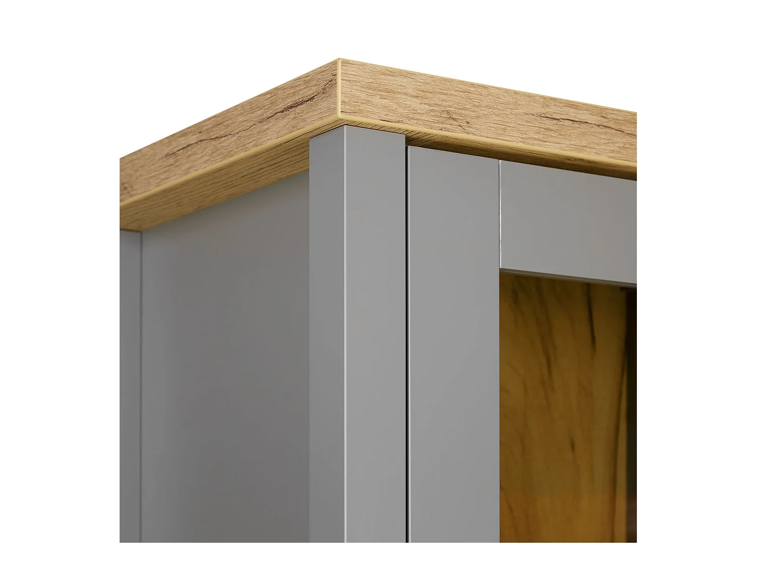 Armoire 55x200x38 cm gris