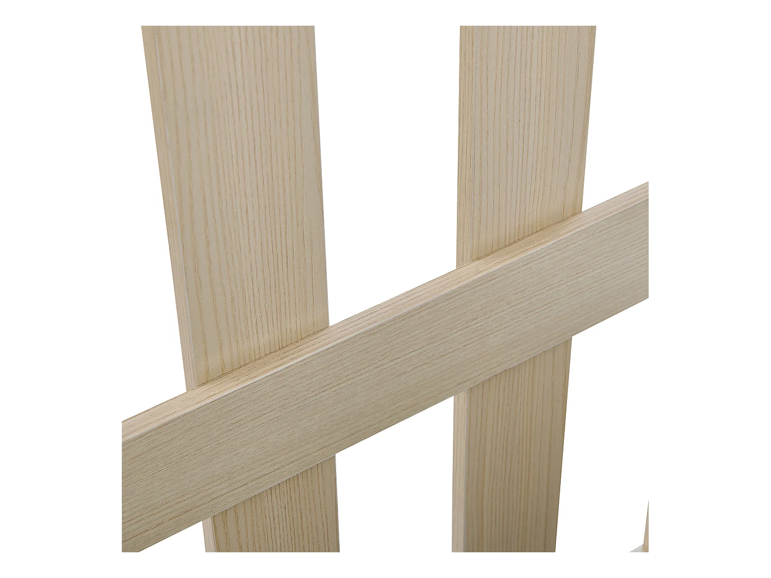 Ensemble vestiaire d'entrée 60x35x179.5 cm - avec banc - avec 4 crochets - 2 portes - Naturel