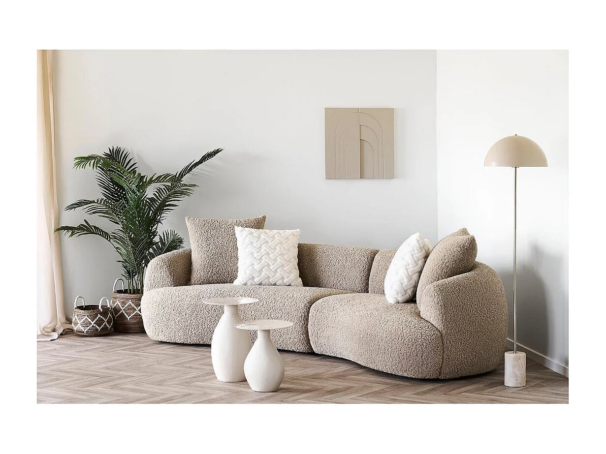 Olea lampadaire beige.