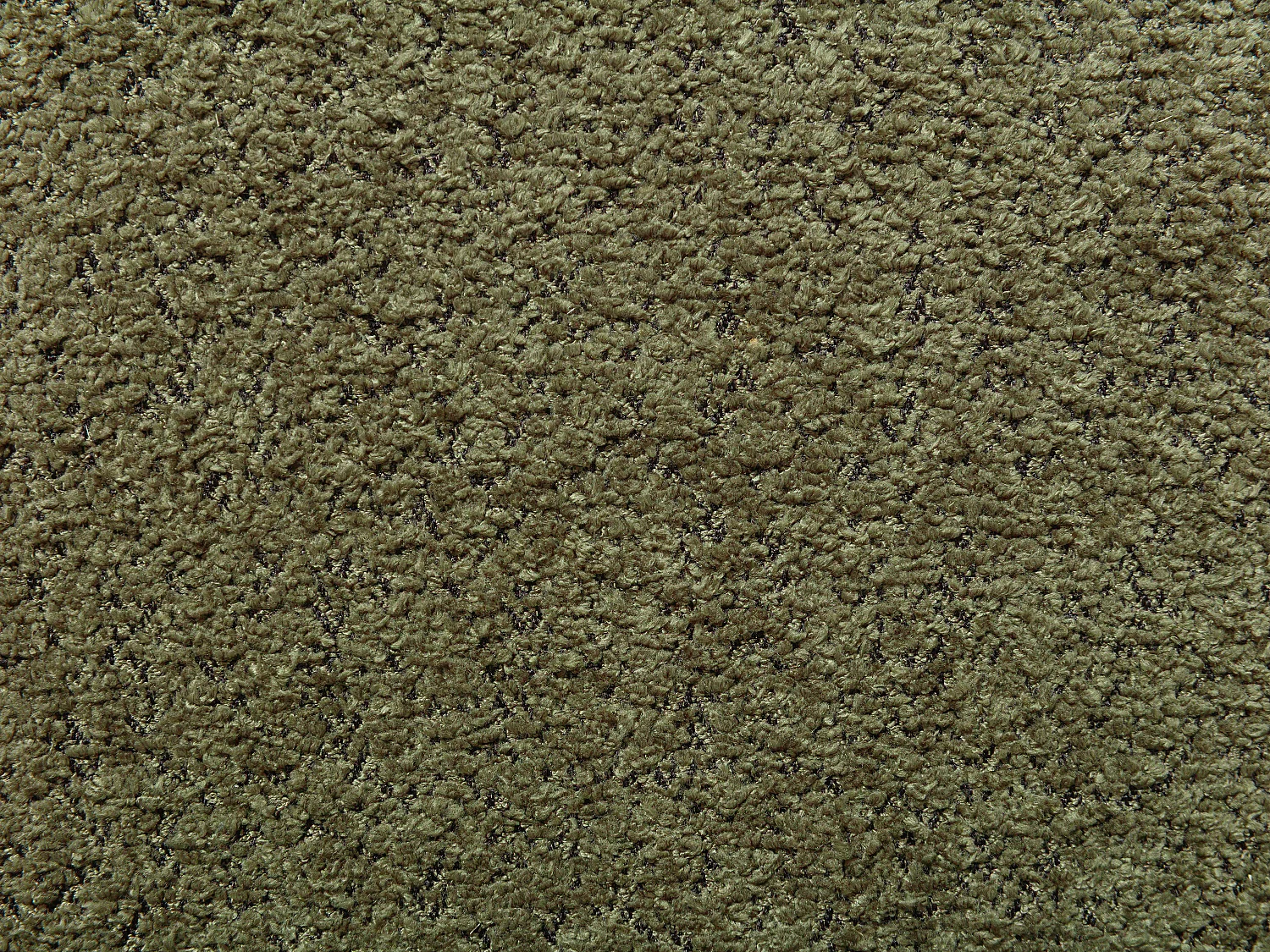 Lot de 6 chaises en tissu bouclette et bois d'hévéa noir - Kaki - WILANA