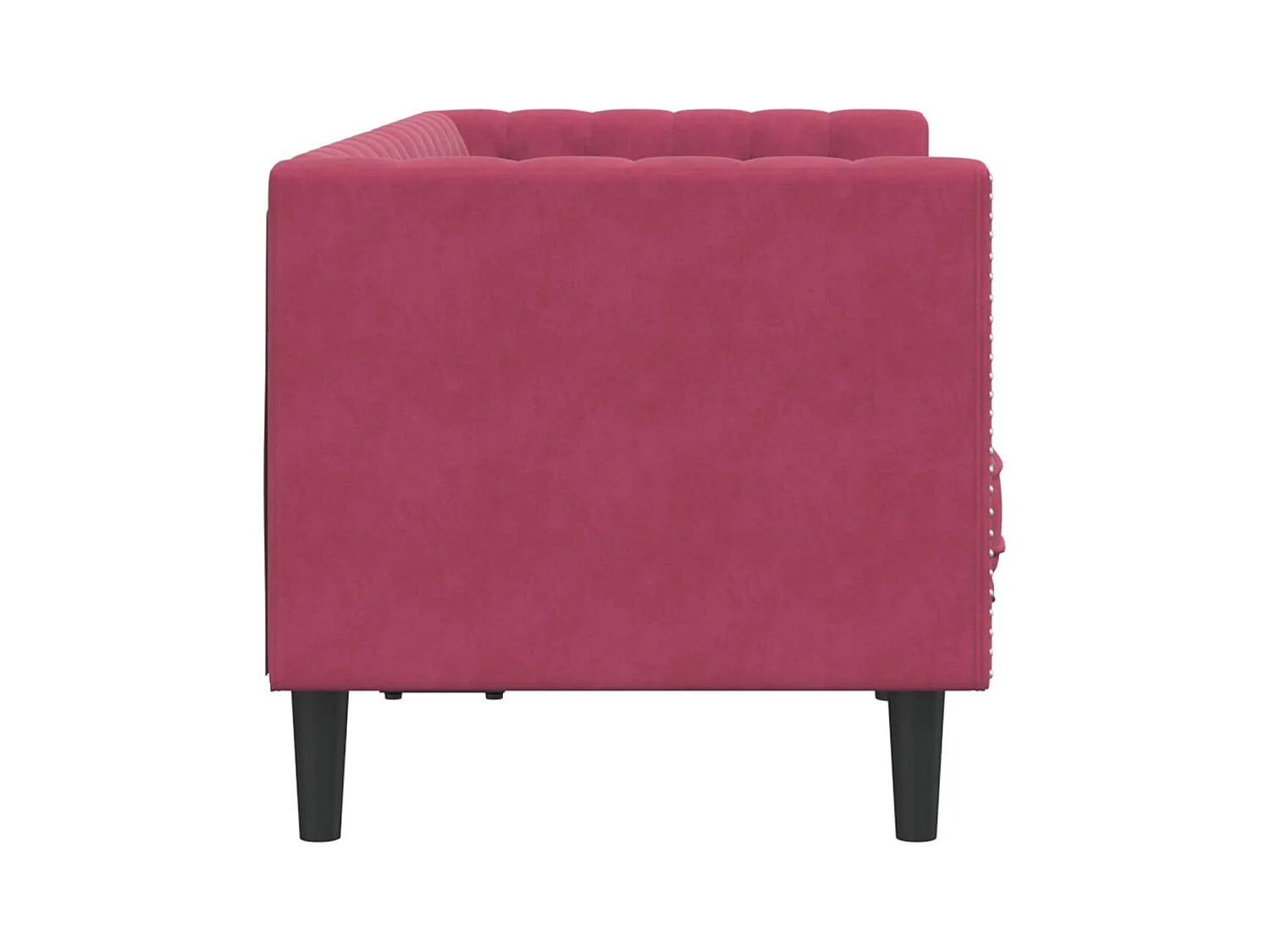 Canapé Chesterfield 2 places | Sofa pour Salon avec traversins velours