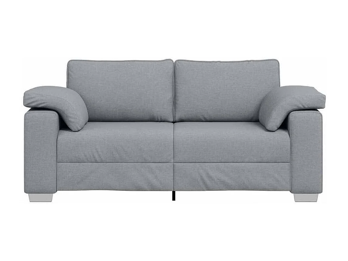 Canapé 2 places | Sofa pour Salon  avec coussin Gris clair 180x77x82 cm tissu