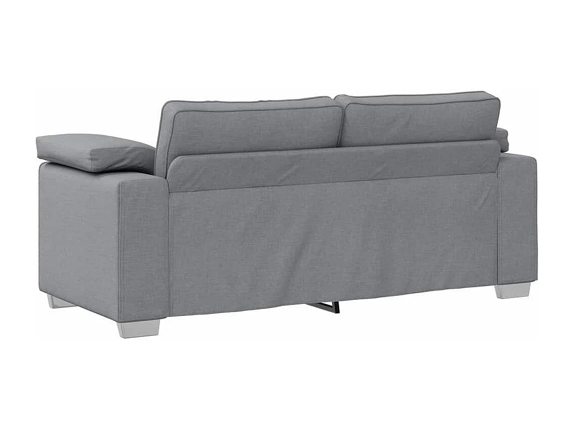 Canapé 2 places | Sofa pour Salon  avec coussin Gris clair 180x77x82 cm tissu