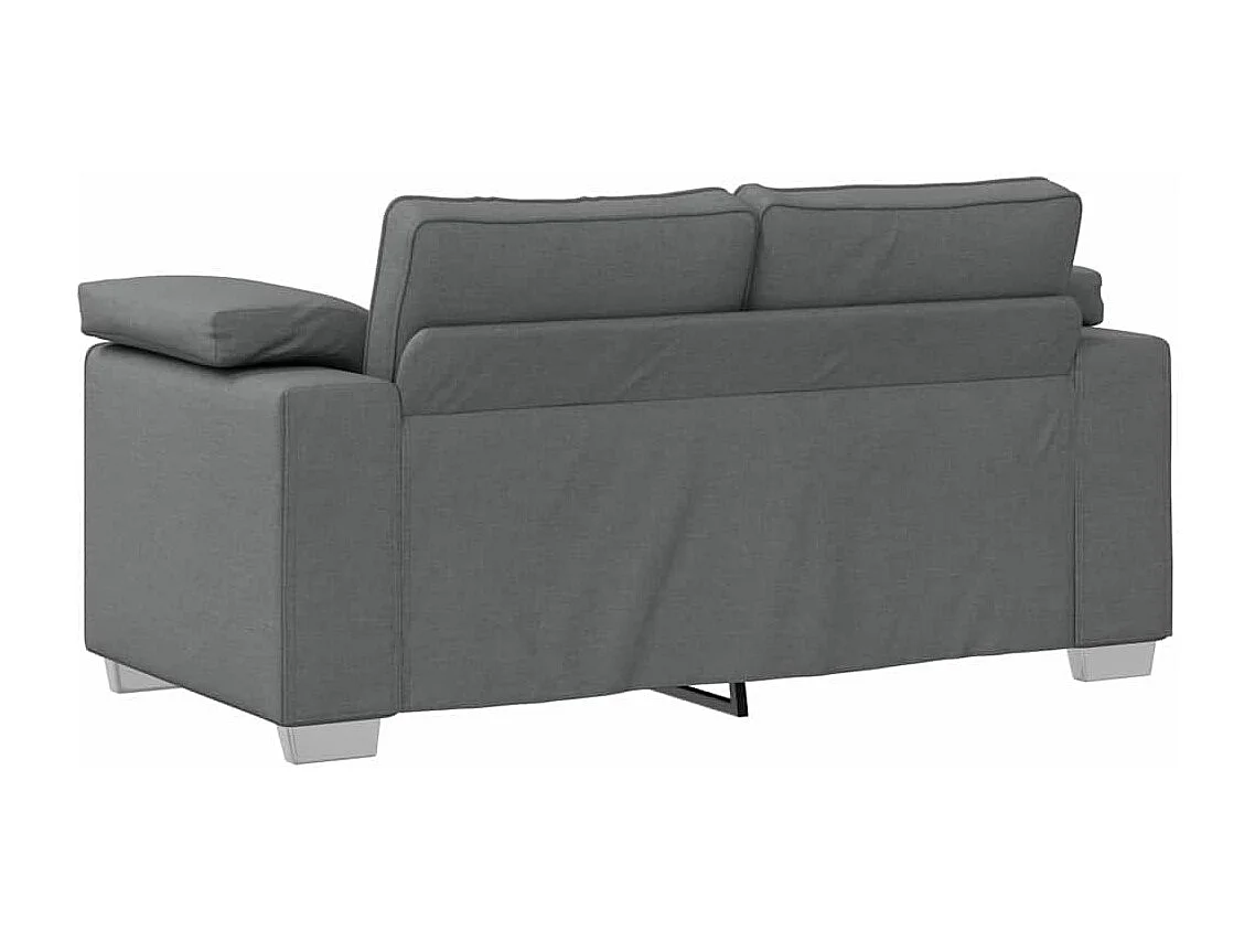 Canapé 2 places | Sofa pour Salon  avec coussin Gris foncé 160x77x82 cm tissu