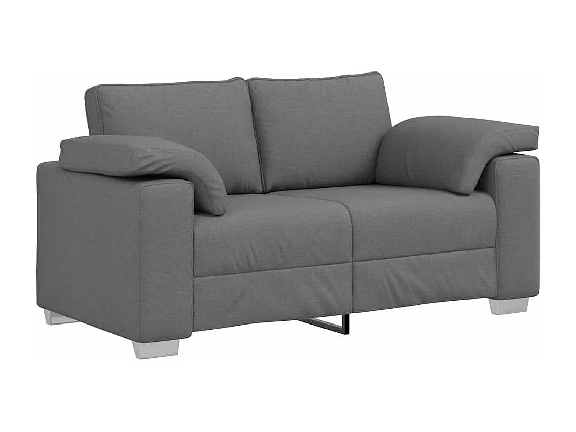 Canapé 2 places | Sofa pour Salon  avec coussin Gris foncé 160x77x82 cm tissu