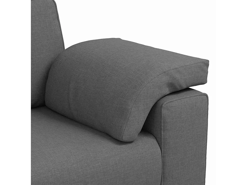 Canapé 2 places | Sofa pour Salon  avec coussin Gris foncé 160x77x82 cm tissu