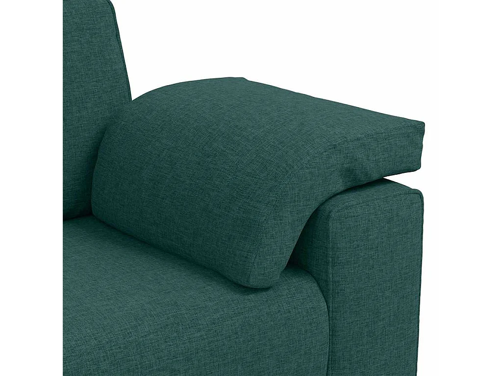 Canapé 2 places | Sofa pour Salon  avec coussin Vert foncé 160x77x82 cm tissu