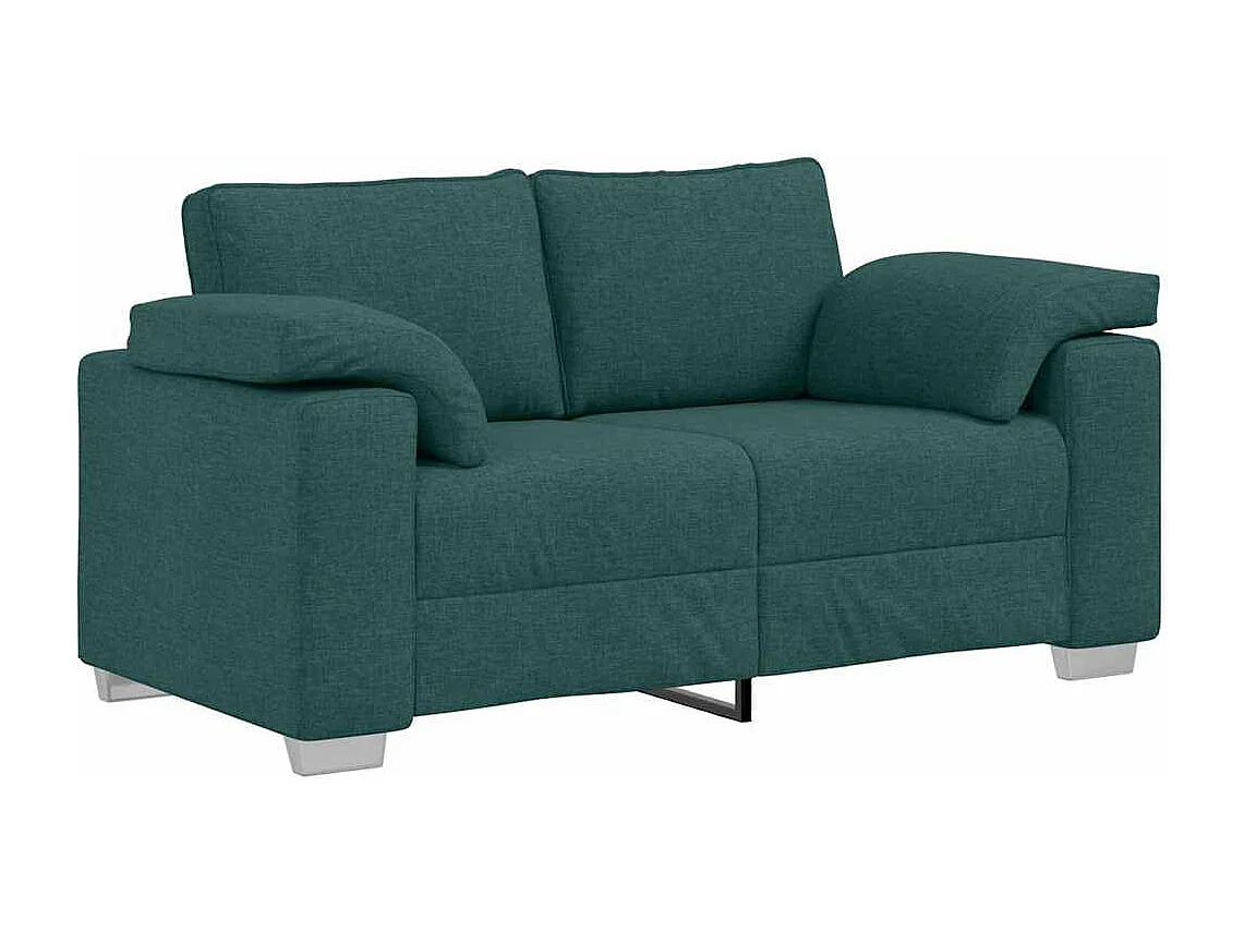 Canapé 2 places | Sofa pour Salon  avec coussin Vert foncé 160x77x82 cm tissu