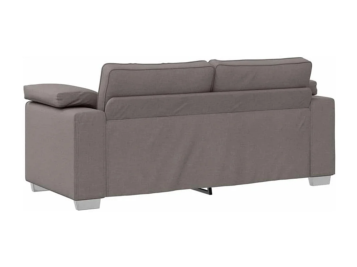 Canapé 2 places | Sofa pour Salon  avec coussin Taupe 180x77x82 cm tissu