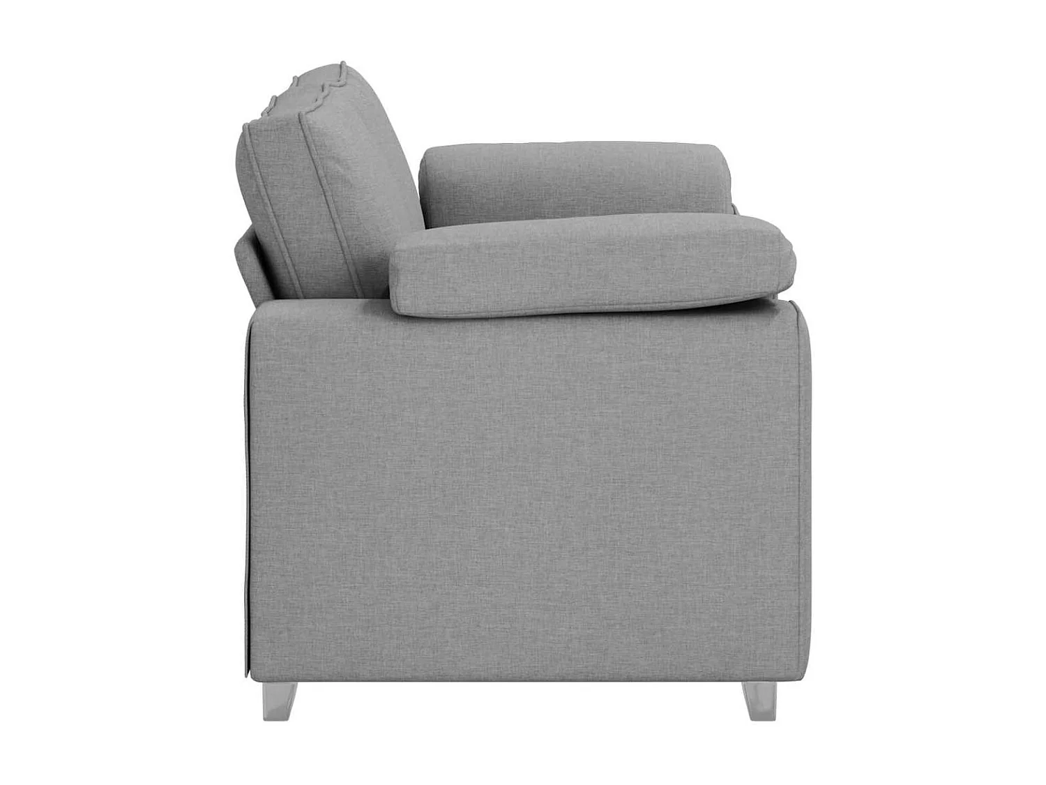 Canapé 2 places | Sofa pour Salon  avec coussin Gris nuage 160x77x82 cm tissu