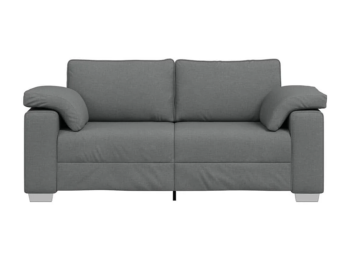 Canapé 2 places | Sofa pour Salon  avec coussin Gris foncé 180x77x82 cm tissu