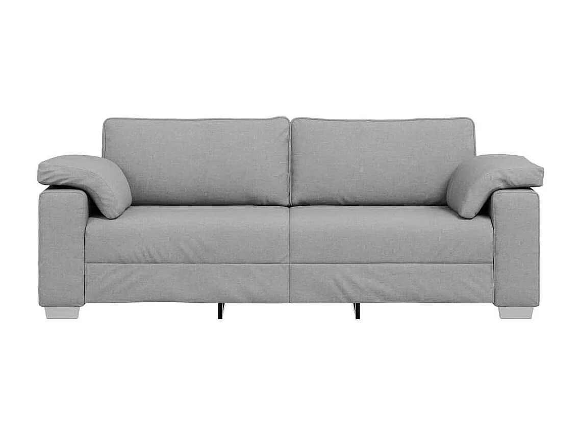 Canapé 2 places | Sofa pour Salon  avec coussin Gris nuage 219x77x82 cm tissu