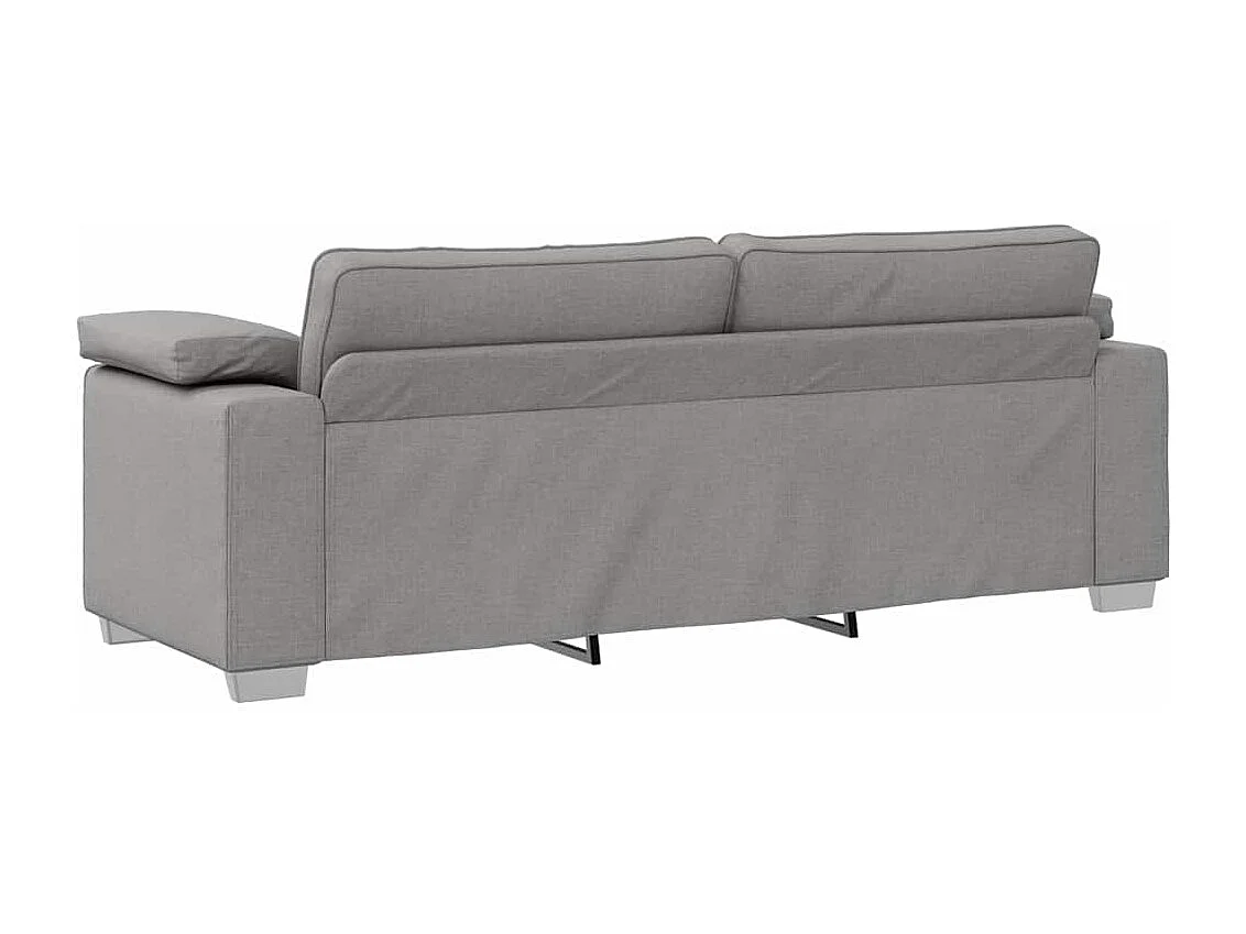 Canapé 2 places | Sofa pour Salon  avec coussin Gris nuage 219x77x82 cm tissu