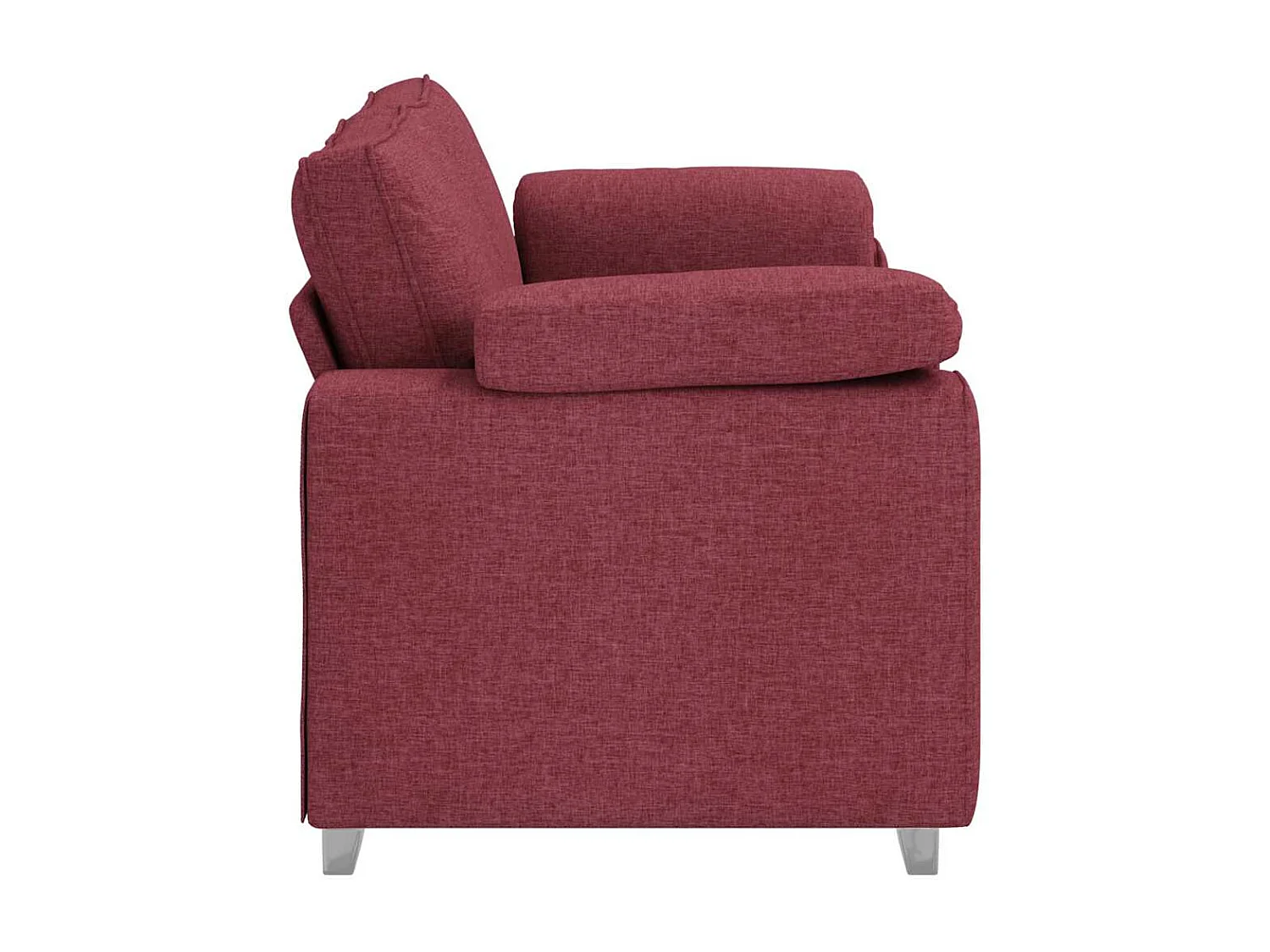 Canapé 2 places | Sofa pour Salon  avec coussin Rouge bordeaux 180x77x82 cm tissu