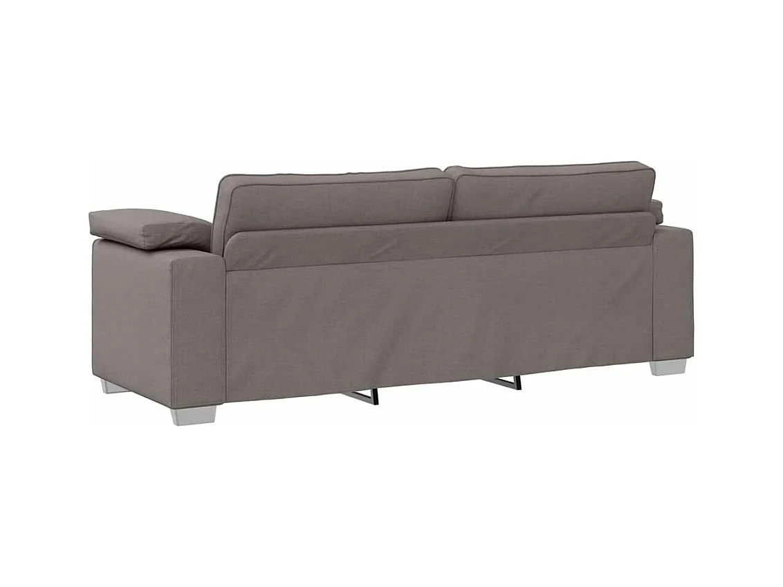 Canapé 2 places | Sofa pour Salon  avec coussin Taupe 219x77x82 cm tissu