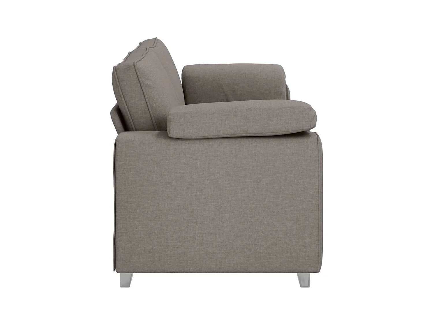 Canapé 2 places | Sofa pour Salon  avec coussin Taupe 219x77x82 cm tissu