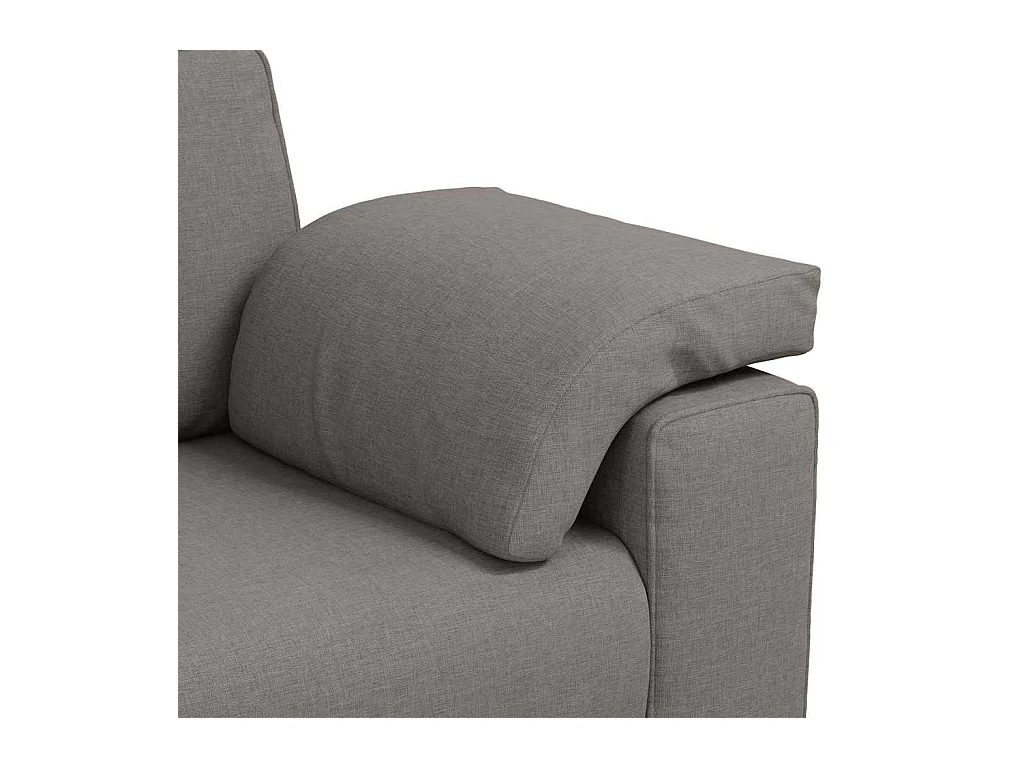 Canapé 2 places | Sofa pour Salon  avec coussin Taupe 219x77x82 cm tissu