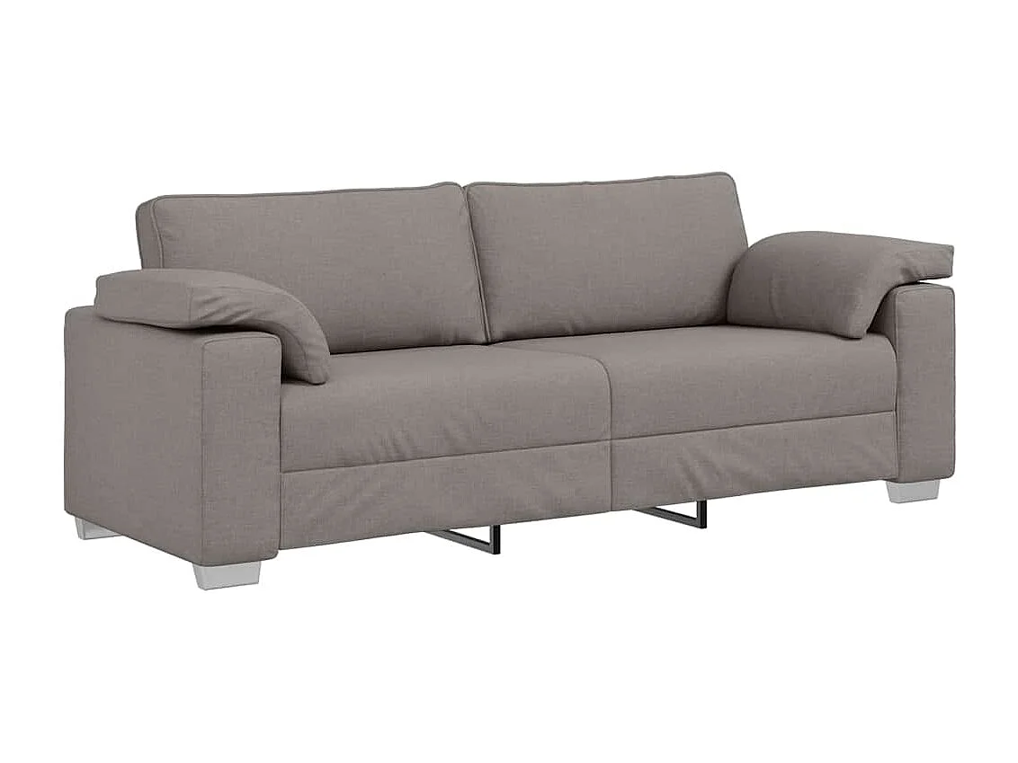 Canapé 2 places | Sofa pour Salon  avec coussin Taupe 219x77x82 cm tissu