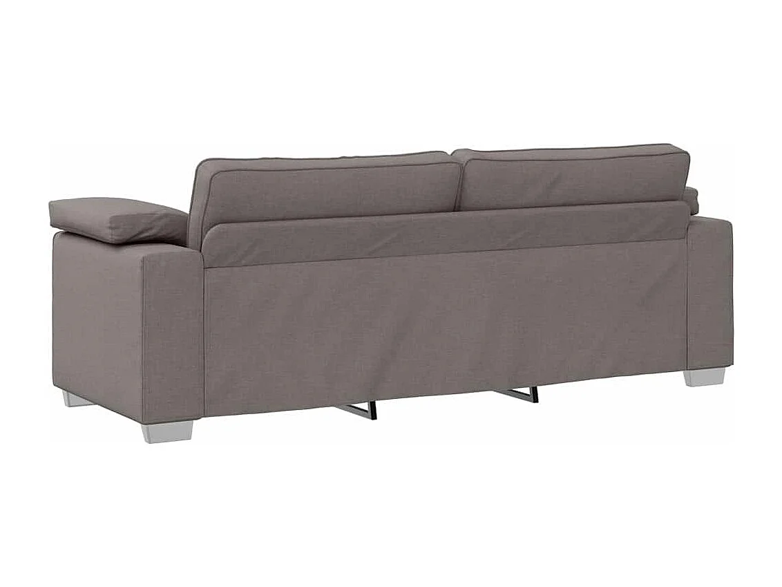 Canapé 2 places | Sofa pour Salon  avec coussin Taupe 219x77x82 cm tissu