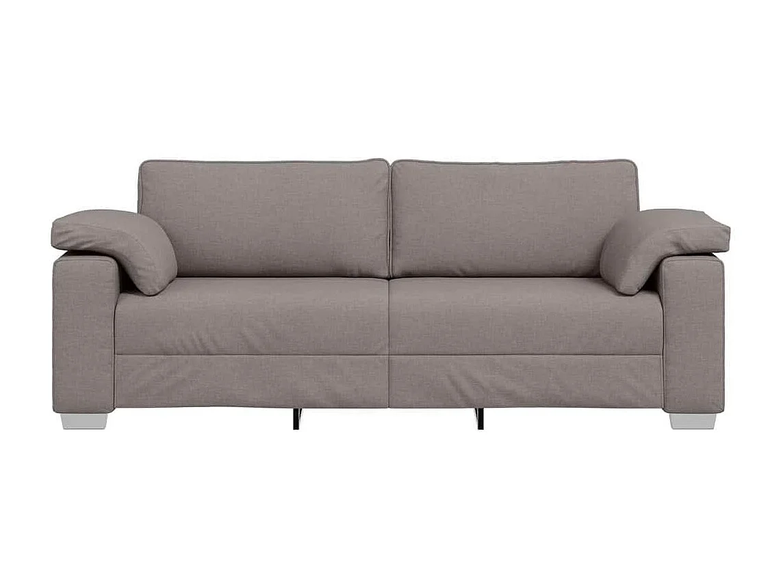 Canapé 2 places | Sofa pour Salon  avec coussin Taupe 219x77x82 cm tissu