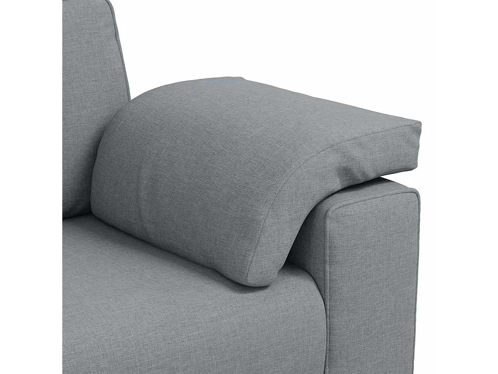 Canapé 2 places | Sofa pour Salon  avec coussin Gris clair 160x77x82 cm tissu